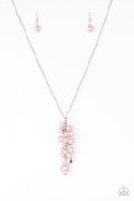 Load image into Gallery viewer, Ballroom Belle- Pink and Silver Necklace- Paparazzi Accessories
