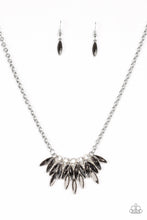 Load image into Gallery viewer, Crown Couture- Silver and Hematite Necklace- Paparazzi Accessories