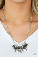 Load image into Gallery viewer, Crown Couture- Silver and Hematite Necklace- Paparazzi Accessories