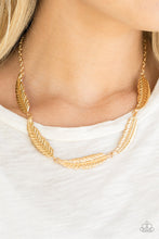 Load image into Gallery viewer, Light Flight- Gold Necklace- Paparazzi Accessories