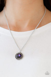Mega Money- Purple and Silver Necklace- Paparazzi Accessories