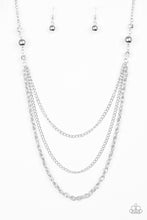 Load image into Gallery viewer, RITZ It All- White and Silver Necklace- Paparazzi Accessories