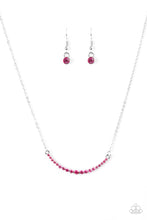 Load image into Gallery viewer, Rockin Rhinestones- Pink and Silver Necklace- Paparazzi Accessories