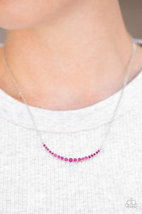 Rockin Rhinestones- Pink and Silver Necklace- Paparazzi Accessories