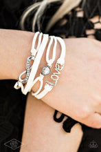 Load image into Gallery viewer, Infinitely Irresistible - White and Silver Bracelet- Paparazzi Accessories