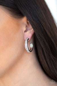 Cash Flow- White and Silver Earrings- Paparazzi Accessories