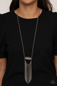 Desert Spirit- Blue and Silver Necklace- Paparazzi Accessories