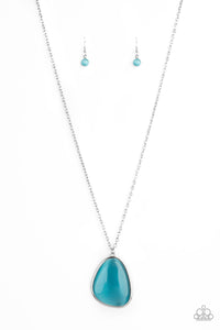 Ethereal Experience- Blue and Silver Necklace- Paparazzi Accessories