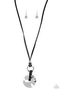 Nautical Nomad- Black and Silver Necklace- Paparazzi Accessories