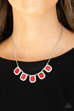 Load image into Gallery viewer, Next Level Luster- Red and Silver Necklace- Paparazzi Accessories