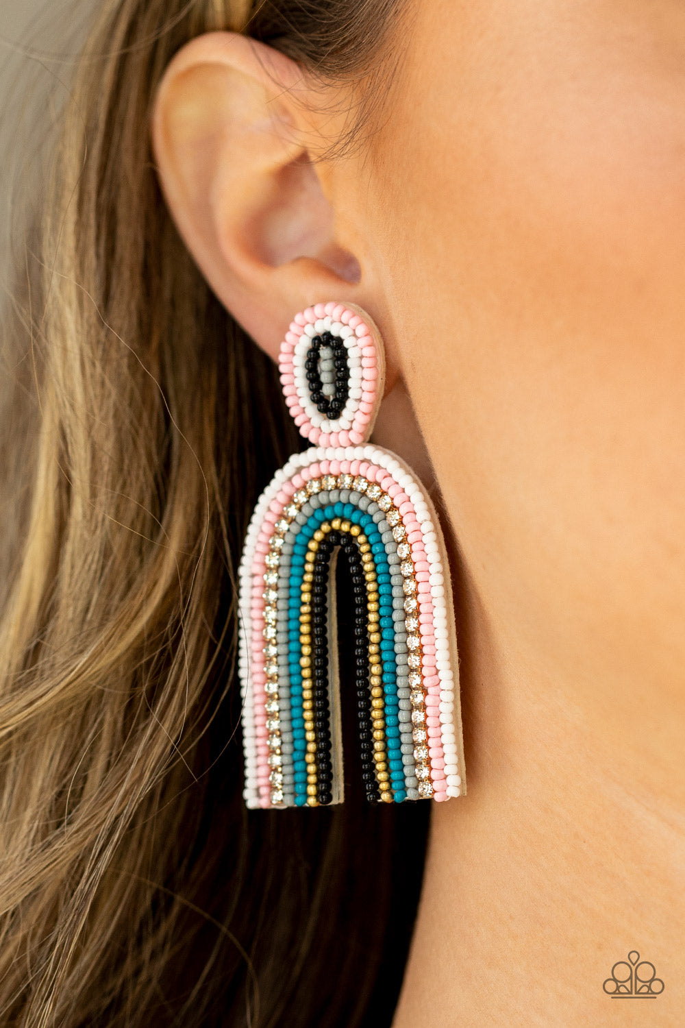 Rainbow Remedy- Multicolored Earrings- Paparazzi Accessories