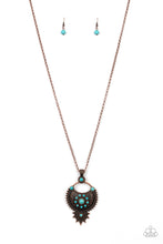 Load image into Gallery viewer, Solar Energy- Blue and Copper Necklace- Paparazzi Accessories