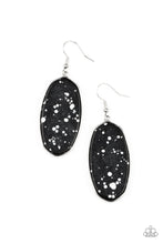 Load image into Gallery viewer, Stone Sculptures- Black and Silver Earrings- Paparazzi Accessories