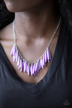 Load image into Gallery viewer, Full Of Flavor- Purple and Silver Necklace- Paparazzi Accessories