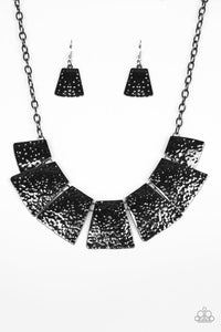 Here Comes The Huntress- Gunmetal Necklace- Paparazzi Accessories