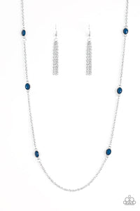In Season- Blue and Silver Necklace- Paparazzi Accessories