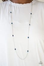 Load image into Gallery viewer, In Season- Blue and Silver Necklace- Paparazzi Accessories