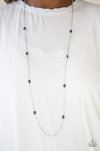In Season- Blue and Silver Necklace- Paparazzi Accessories