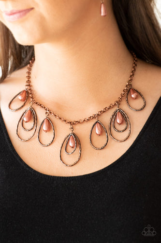 Rustic Ritz- Copper Necklace- Paparazzi Accessories