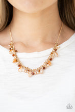 Load image into Gallery viewer, Courageously Catwalk- Gold Necklace- Paparazzi Accessories