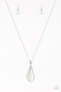Friends In GLOW Places- White Necklace- Paparazzi Accessories