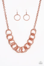 Load image into Gallery viewer, Heavy Metal Hero- Copper Necklace- Paparazzi Accessories