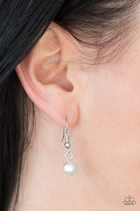 Pearl Promenade- White and Silver Necklace- Paparazzi Accessories