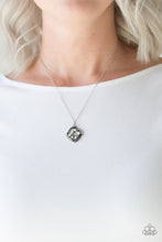 Load image into Gallery viewer, Speaking Of Timeless- Green and Silver Necklace- Paparazzi Accessories