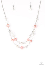 Load image into Gallery viewer, The Princess BRIDESMAID- Orange and White Necklace- Paparazzi Accessories