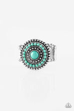 Load image into Gallery viewer, Tide Pools- Green and Silver Ring- Paparazzi Accessories