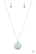 Load image into Gallery viewer, Upper East Side- Green and Silver Necklace- Paparazzi Accessories
