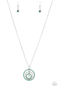 Upper East Side- Green and Silver Necklace- Paparazzi Accessories
