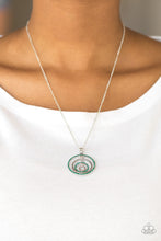 Load image into Gallery viewer, Upper East Side- Green and Silver Necklace- Paparazzi Accessories