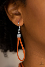 Load image into Gallery viewer, Walk The WALKABOUT- Orange and Silver Necklace- Paparazzi Accessories