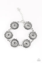 Load image into Gallery viewer, Funky Flower Child- Silver Bracelet- Paparazzi Accessories