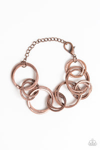 Give Me A Ring- Copper Bracelet- Paparazzi Accessories
