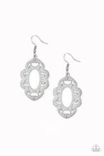 Load image into Gallery viewer, Mantras and Mandalas- White and Silver Earrings- Paparazzi Accessories