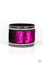 Load image into Gallery viewer, MERMAIDS Have More Fun- Pink and Black Wrap Bracelet- Paparazzi Accessories