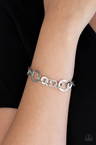 Modern Movement- Silver Bracelet- Paparazzi Accessories