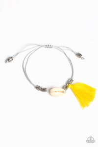 SEA If I Care- Yellow and Silver Bracelet- Paparazzi Accessories