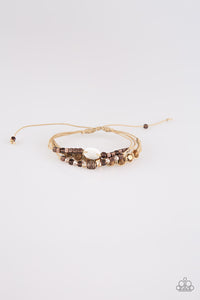 Trendy Tourist- Copper and Brown Bracelet- Paparazzi Acceesories