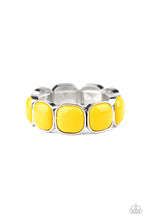 Load image into Gallery viewer, Vivacious Volume- Yellow and Silver Bracelet- Paparazzi Accessories