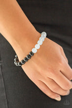 Load image into Gallery viewer, Cool And Content- White and Black Bracelet- Paparazzi Accessories