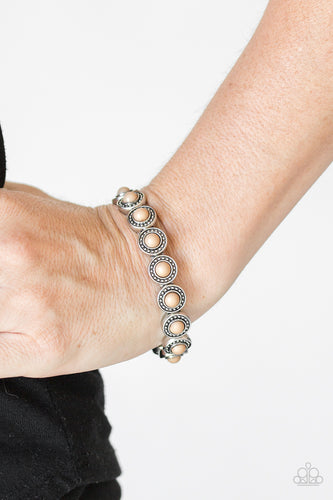 Globetrotter Goals- Brown and Silver Bracelet- Paparazzi Accessories
