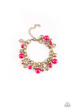 Load image into Gallery viewer, Grit and Glamour- Pink and Brass Bracelet- Paparazzi Accessories
