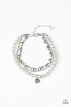 Load image into Gallery viewer, Love Like You Mean It- White and Silver Bracelet- Paparazzi Accessories