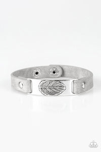 Take The LEAF- Silver Wrap Bracelet- Paparazzi Accessories