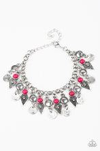 Load image into Gallery viewer, Triassic Trade Route- Pink and Silver Bracelet- Paparazzi Accessories