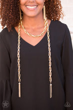 Load image into Gallery viewer, SCARFED For Attention- Gold Necklace- Paparazzi Accessories