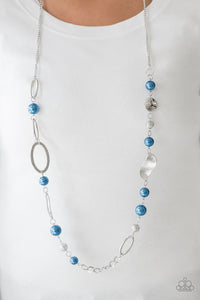 All About Me- Blue and Silver Necklace- Paparazzi Accessories